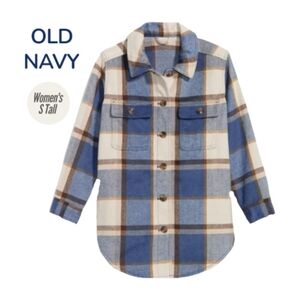 Old Navy Plaid Oversized Utility Shacket